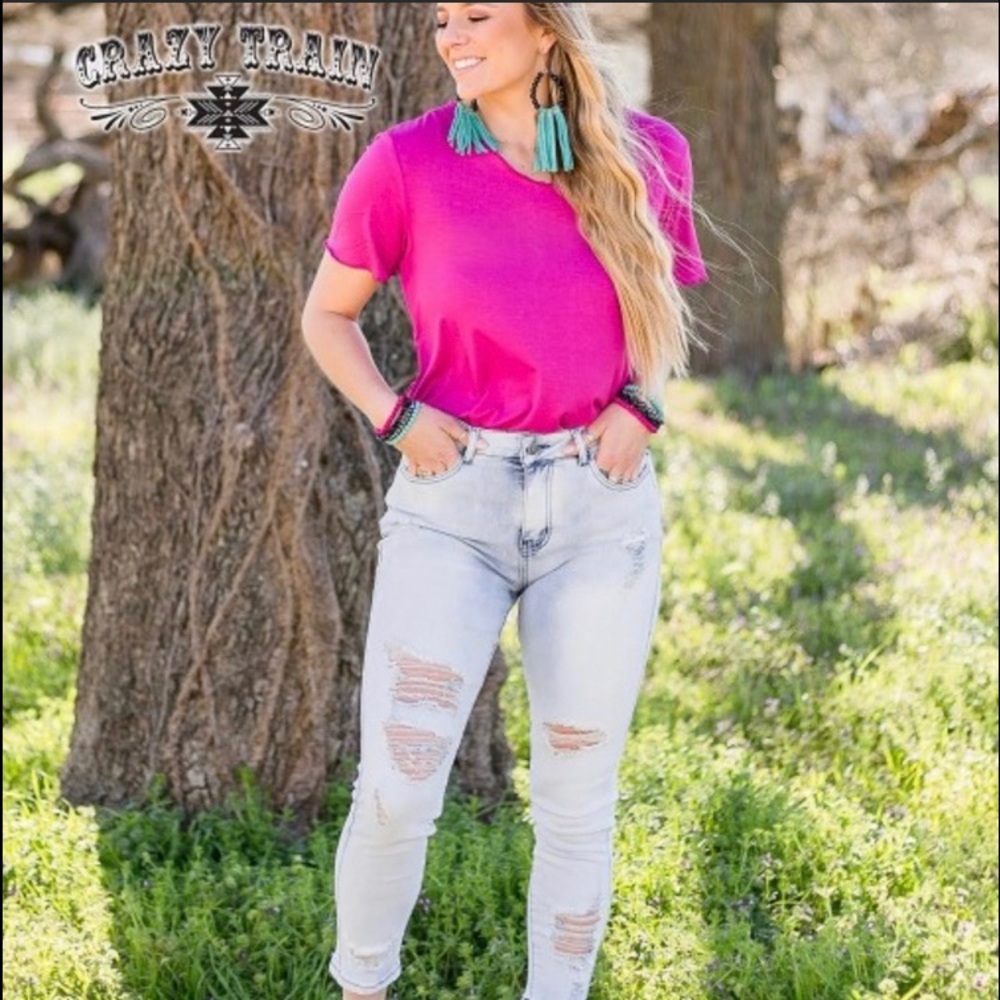 CRAZY TRAIN DAMSEL IN DISTRESS SKINNIES